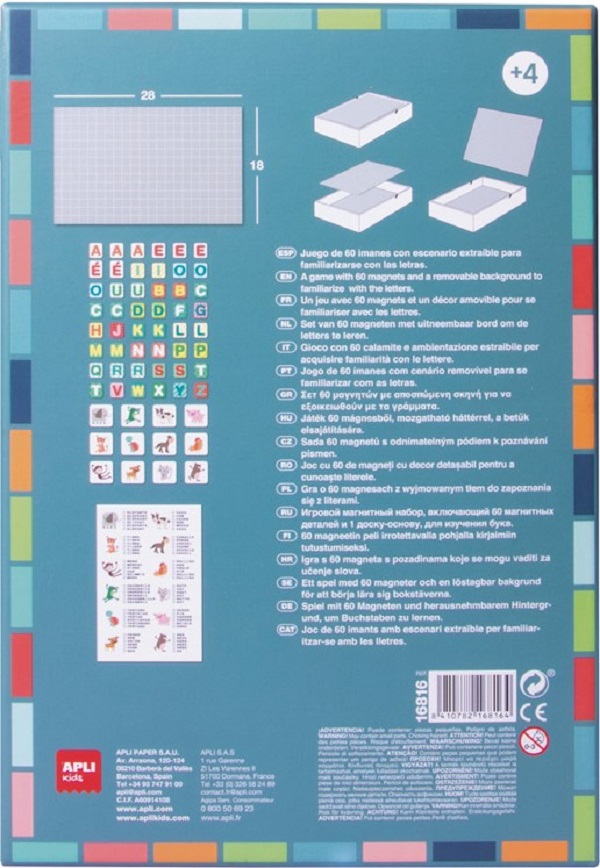 Joc magnetic: Litere