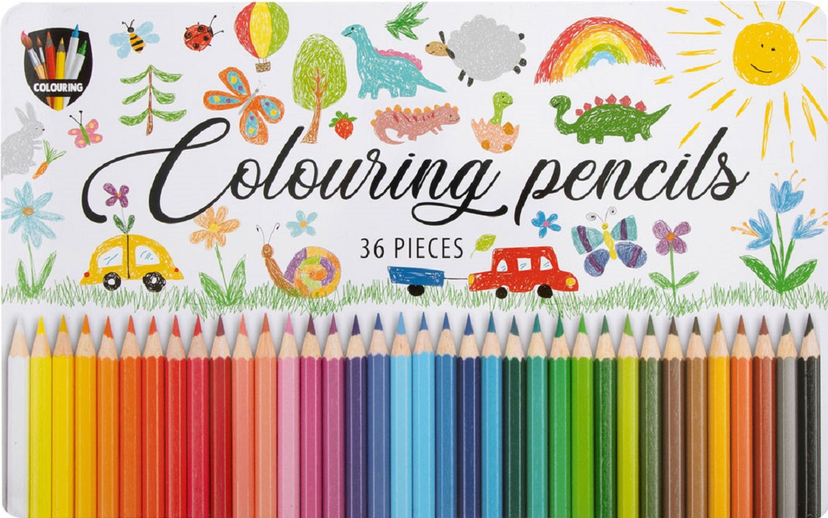 Set 36 creioane colorate. Grafix
