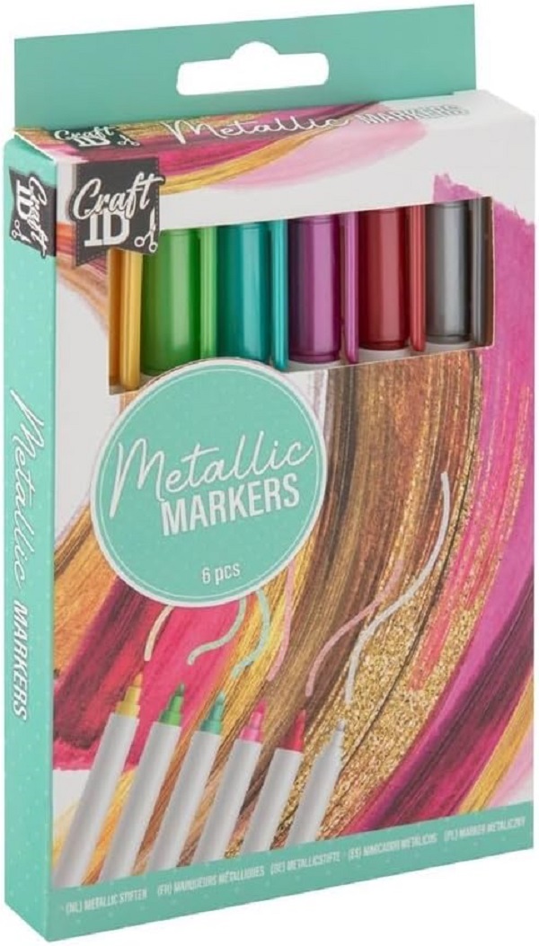 Set 6 markere metalice Craft