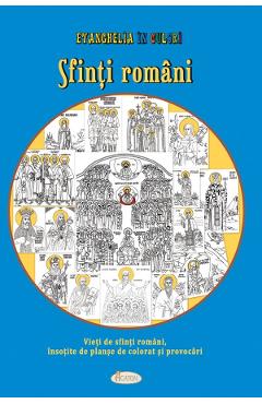 Coperta cărții 'Sfinți români. Evanghelia în culori'