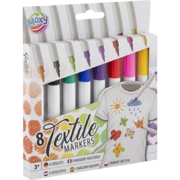 Set 8 markere pentru textile
