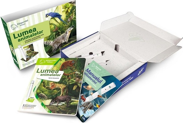 Pachet Raspundel Istetel: Creion si carte. Lumea animalelor 2.0