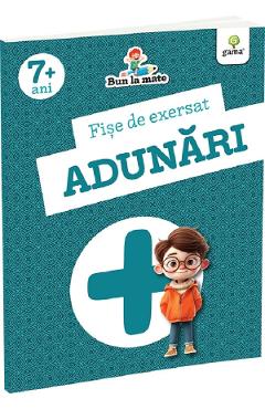 Poza produsului Fise de exersat. Adunari. Bun la mate 7 ani+