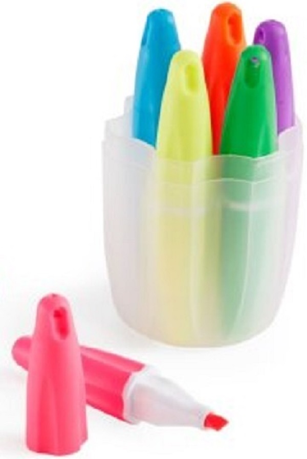 Set 6 textmarker. Back2fun: Cutie bleu.