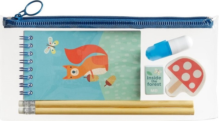 Penar transparent echipat: Little World. Albastru