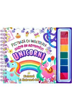 Coperta cărții 'Pictează cu degețelele: Unicorni'