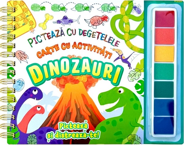 Picteaza cu degetelele: Dinozauri