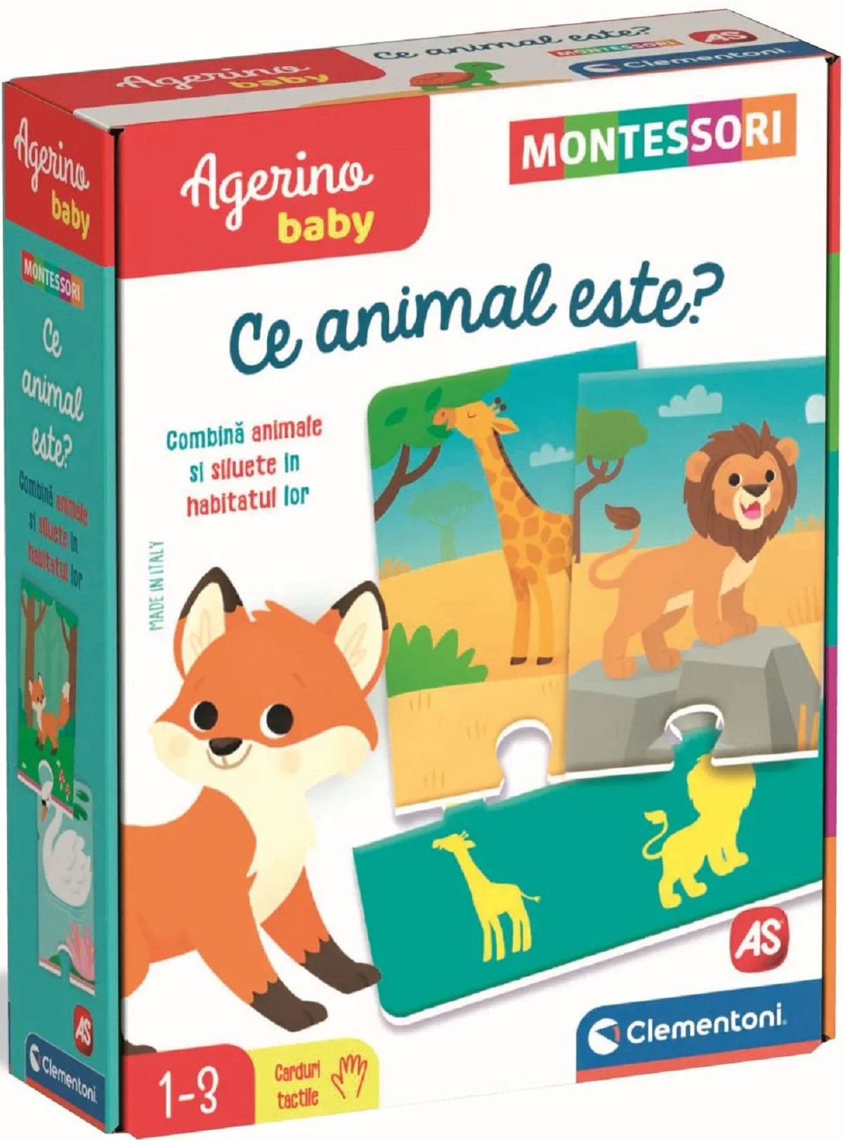 Joc educativ Agerino Baby: Ce animal este. Montessori