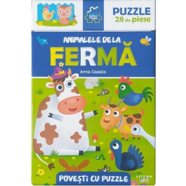 Animalele de la ferma. Povesti cu puzzle - Anna Casalis