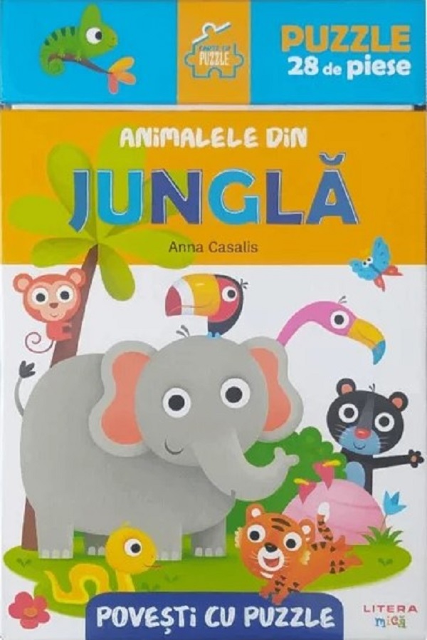 Animalele din jungla. Povesti cu puzzle - Anna Casalis