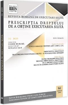 Poza produsului Revista romana de executare silita Nr.1 din 2025