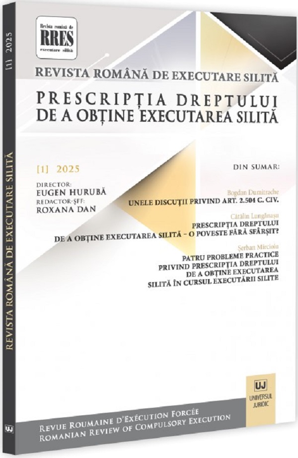 Revista romana de executare silita Nr.1 din 2025