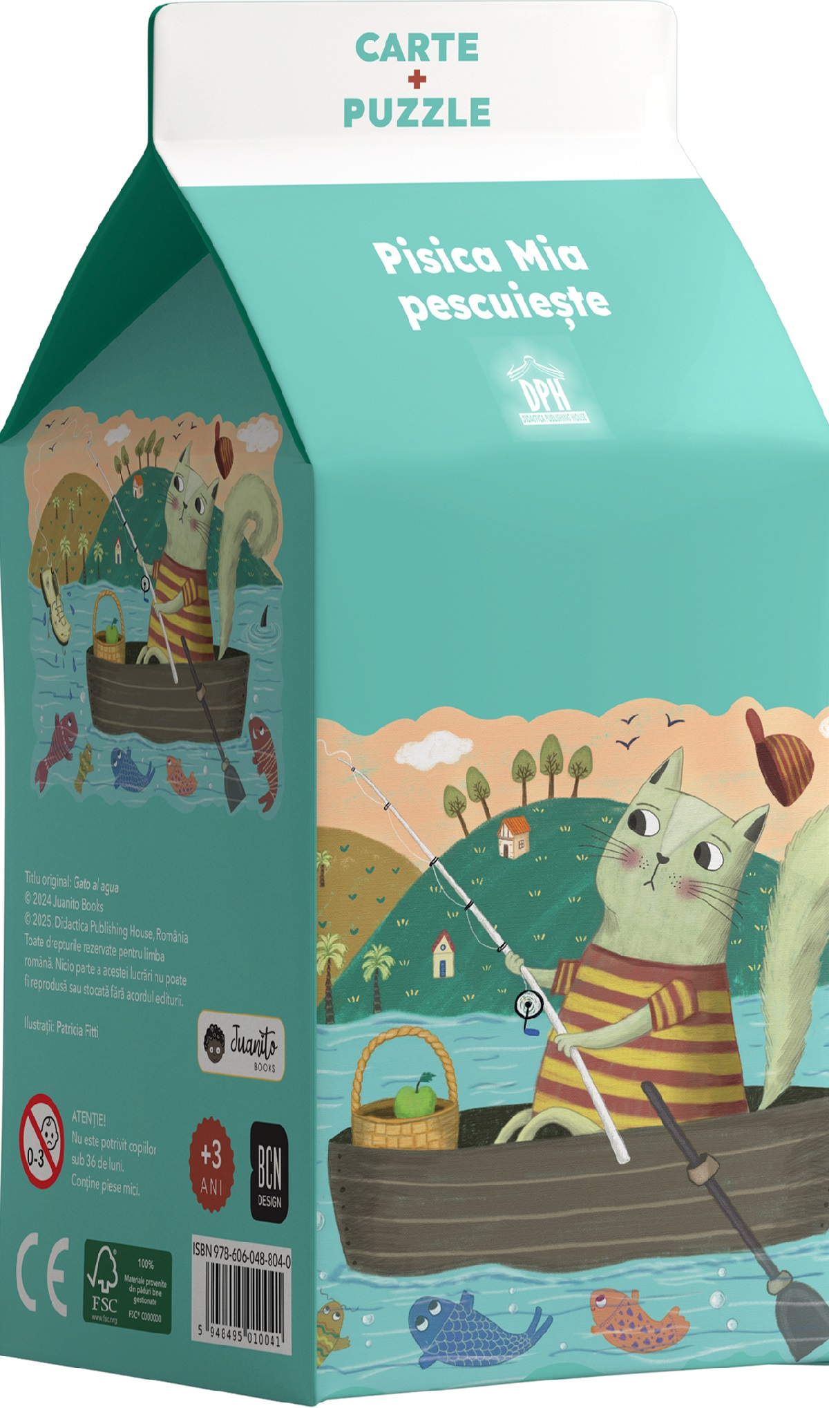 Pisica Mia pescuieste. Carte + puzzle - Pamela Altieri