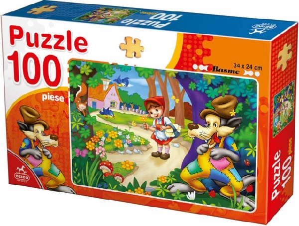 Puzzle 100. Basme: Scufita Rosie