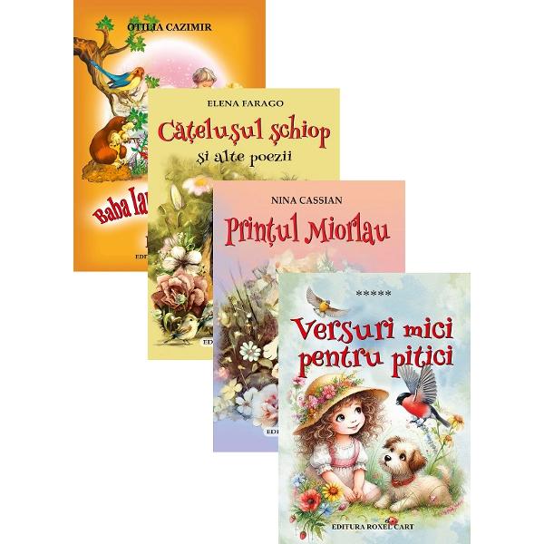 Pachet 4 carti. Poezii ilustrate - Otilia Cazimir, Elena Farago, Nina Cassian