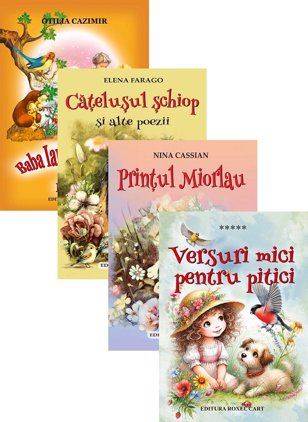 Pachet 4 carti. Poezii ilustrate - Otilia Cazimir, Elena Farago, Nina Cassian