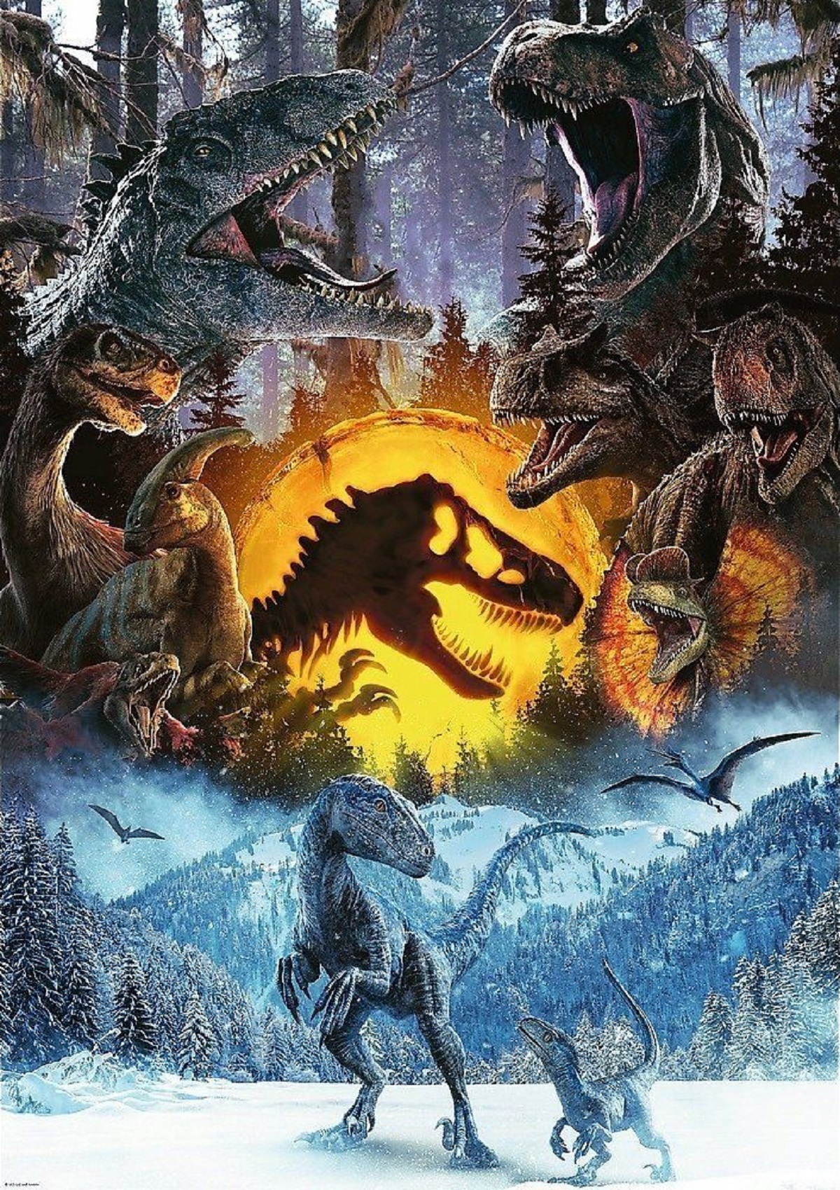 Puzzle 1000. Jurassic World in lumea Jurassic Park