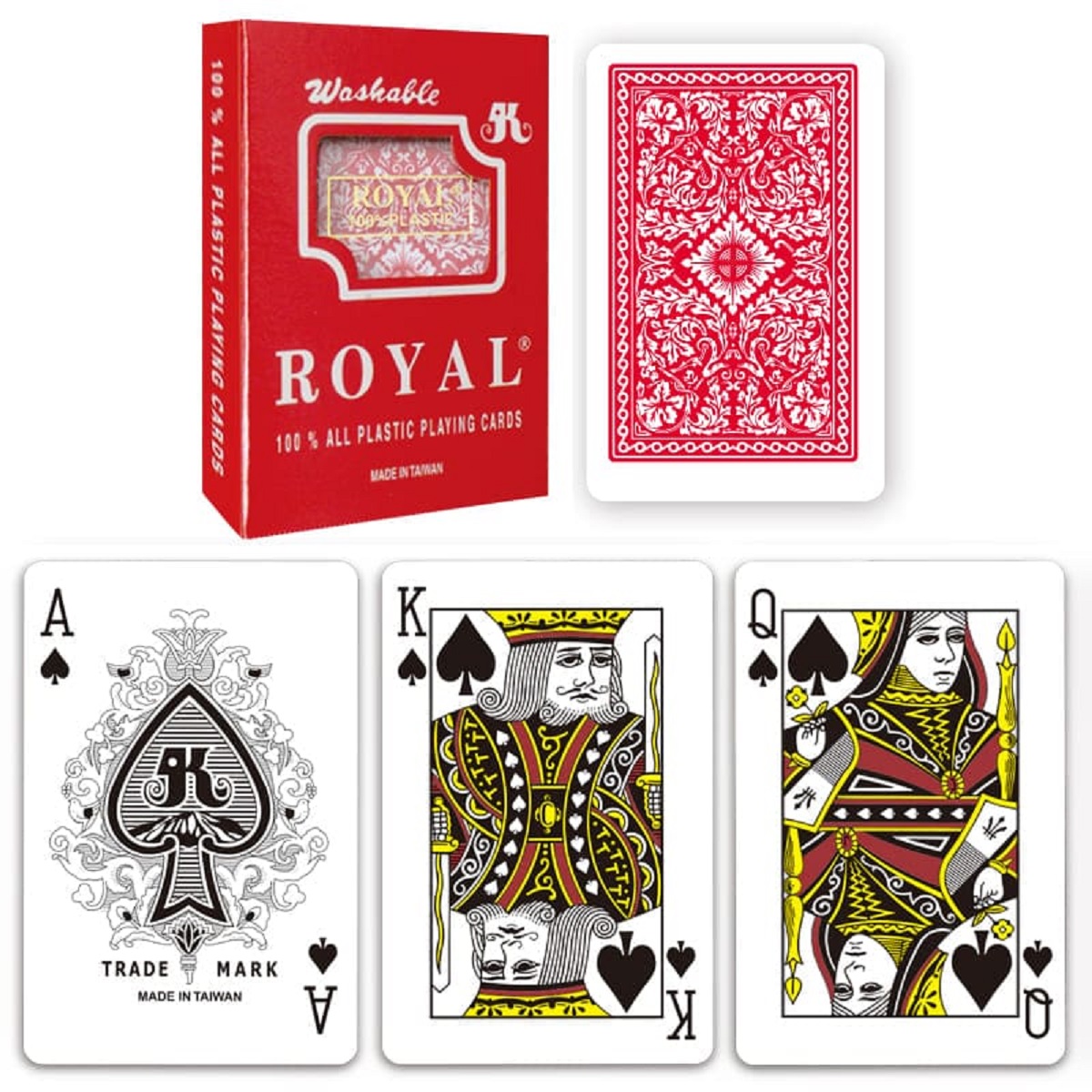 Carti de joc. Royal din plastic