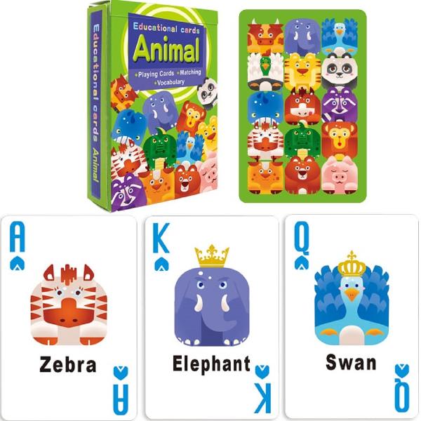 Carti de joc educative cu animale
