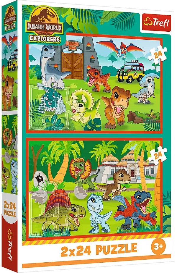 Puzzle 2 x 24: Jurassic World. Universul Jurassic Park