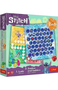 Imaginea produsului 'Joc 2 in 1: Disney Stitch. Ludo si Serpisori si Scari'