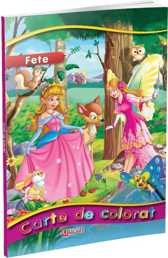 Fete. Carte de colorat