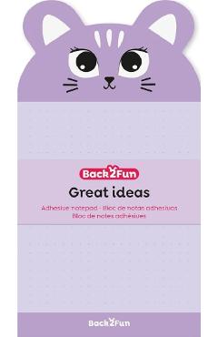 Imaginea produsului 'Notițe adezive. Pisicuța mov'