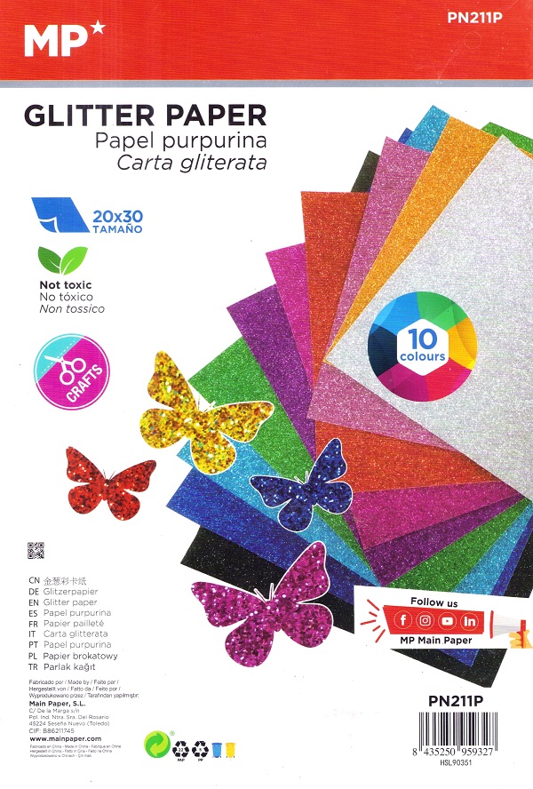 Hartie cu sclipici 10 coli