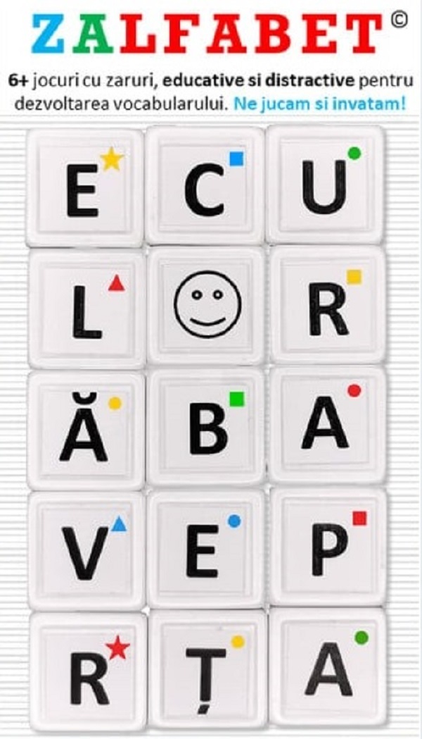 Joc educativ cu zaruri: ZALFABET