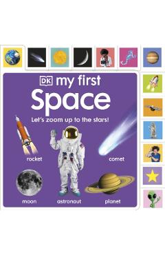 Coperta cărții 'My First Space: Let’s Zoom Up to the Stars! -'