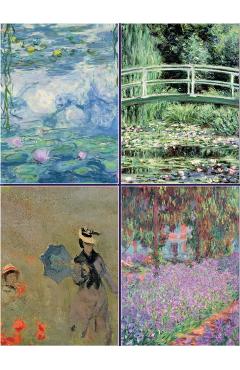 Set of Four Magnetic Notepads: Monet -