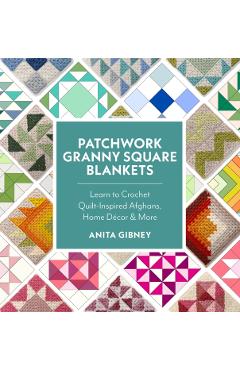 Poza produsului Patchwork Granny Square Blankets - Anita|@madebyanita Gibney