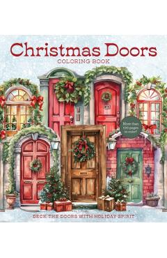 Coperta cărții 'Christmas Doors Coloring Book -'