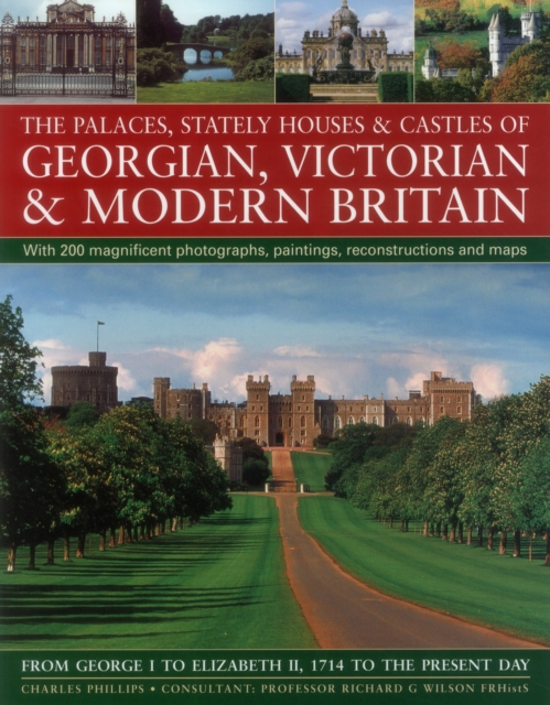 Coperta cărții 'Palaces, Stately Houses & Castles of Georgian, Victorian and Modern Britain - Charles Phillips'