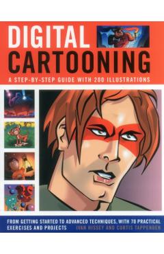 Coperta cărții 'Digital Cartooning - Ivan|tappenden Hissey'