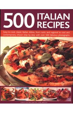 Coperta cărții '500 Italian Recipes - Jeni Wright'