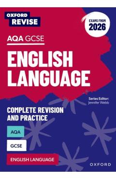 Coperta cărții 'Oxford Revise: AQA GCSE English Language (Exams from 2026) - Graham|webb Elsdon'