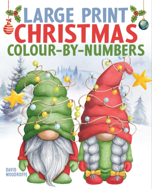 Large Print Christmas Colour-by-Numbers - David Woodroffe