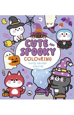 Coperta cărții 'Cute and Spooky Colouring - Violet Peto'