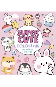 Coperta cărții 'Super Cute Colouring - Violet Peto'