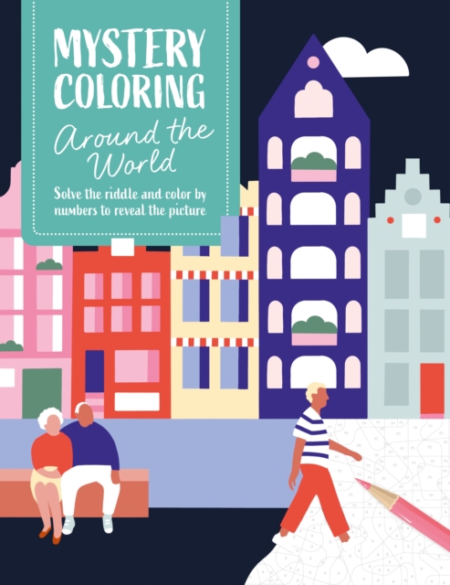 Coperta cărții 'Mystery Coloring Around the World - David & Charles Publishing'