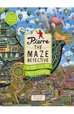 Coperta cărții 'Pierre the Maze Detective: The Hunt for the Maze Pyramid - Hiro|ic4design Kamigaki'