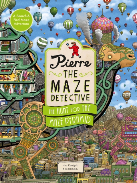 Coperta cărții 'Pierre the Maze Detective: The Hunt for the Maze Pyramid - Hiro|ic4design Kamigaki'