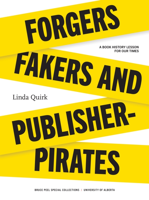 Coperta cărții 'Forgers, Fakers, and Publisher-Pirates - Linda Quirk'