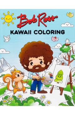 Bob Ross Kawaii Coloring -