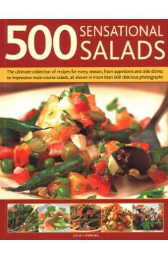 Coperta cărții '500 Best-Ever Salads - Julia Canning'
