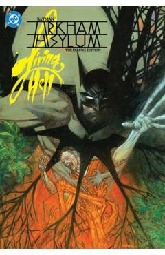 Coperta cărții 'Batman: Arkham Asylum Living Hell Deluxe Edition (2025 Edition) - Dan|sook Slott'