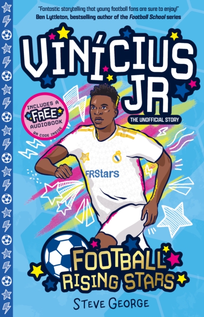 Coperta cărții 'Football Rising Stars: Vinicius Jr. - Steve George'