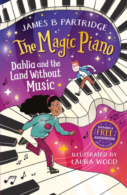 Coperta cărții 'Dahlia and the Land Without Music (The Magic Piano, Book 1) - James B Partridge'