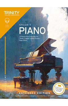 Trinity College London Piano Exam Pieces Plus Exercises from 2023: Grade 1: Extended Edition - Trinity College London